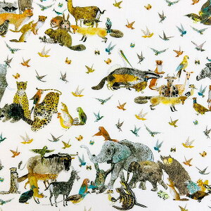 生地 リバティ・ファブリックス Jungle Crumble ジャングル・クランブル 24-363J4201-TDU-24DC(クリーム地) 【数量×10cm単位】(最低30cmから) リバティプリント タナローン LIBERTY