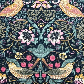 BEST OF MORRIS オックス生地 Strawberry Thiefストロベリースィーフ8176-11T(ブラック) オックス生地【数量×50cm単位】moda fabrics ウィリアムモリス