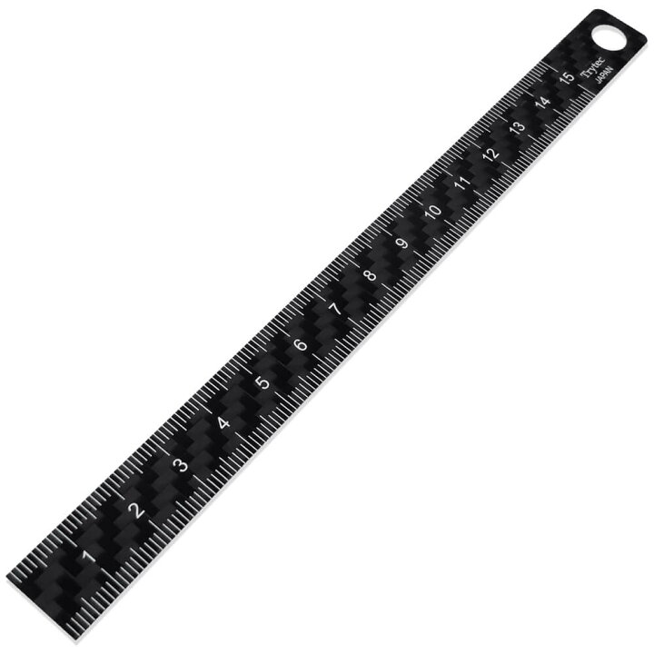 楽天市場】【ネコポスで送料無料】【軽くて丈夫！】カーボン定規 15cm 