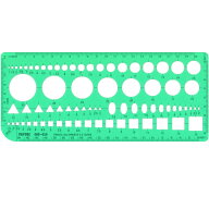 建築士試験用 テンプレート定規 製図 組み合わせ 持ち込み 100x230x1mm 2段カット 日本製 トライテック 0…