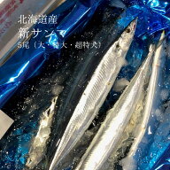 新サンマ 鮮魚 秋刀魚（大・特大・超特大サイズ）北海道産［豊洲直送］5尾 さんま 日時指定不可【秋刀魚5…