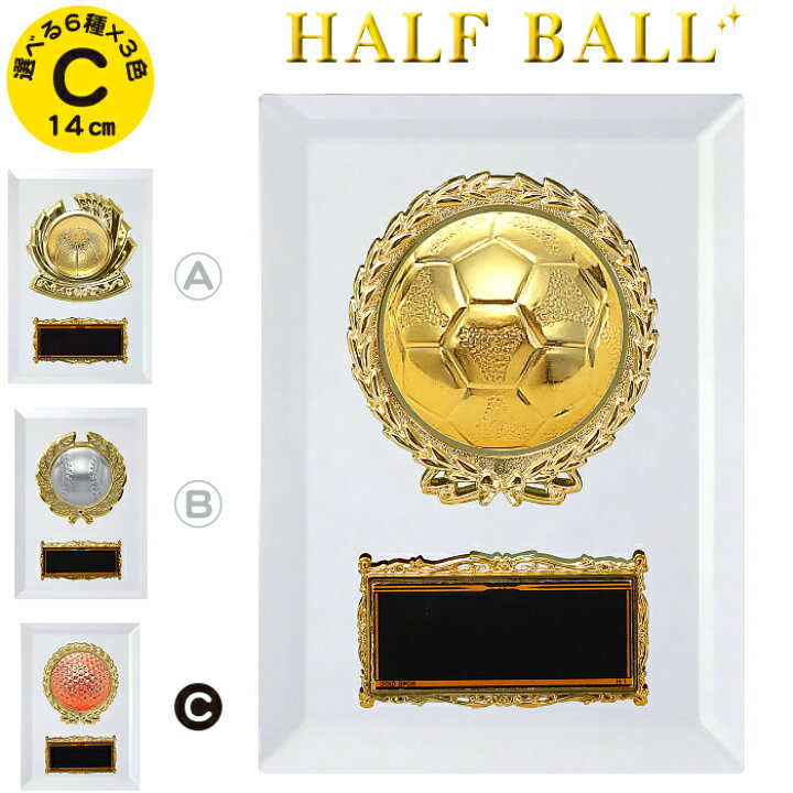 楽天市場】トロフィー 盾 高さ14cm 卒団記念品 サッカー トロフィー 