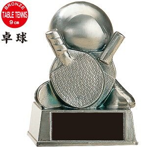 トロフィー 卓球 ブロンズ 高さ9cm 卒業記念品 卓球 トロフィー 卒団記念品 卓球 トロフィー ブロンズ 名入れ 1個から 卒業 卒団 卓球部 部活 引退 記念品 スポーツ アウトドア 卓球 ボール 賞