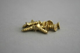 つむぎ商會 真鍮皿頭マイナスネジ 5×2.7×10mm（1袋18本入）