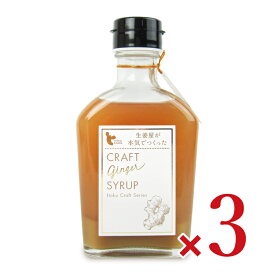 【マラソン限定クーポン配布中】《送料無料》イトク食品 クラフトジンジャーシロップ 200ml × 3本 【 まとめ買い 】