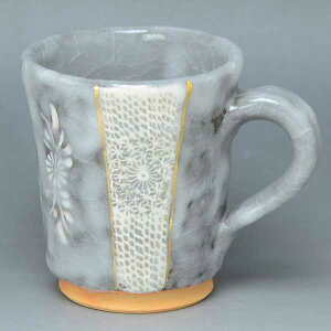 マグカップ コーヒーカップ 京焼 清水焼 陶器製 プレゼント 人気 和食器 黒志野印華 くろしのいんか 日本製 高級 おしゃれ