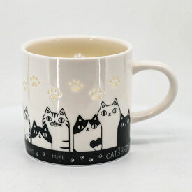 マグカップ コーヒーカップ 陶器 プレゼント 人気 おしゃれ 猫 飯椀 かわいい おしゃれ 猫 ネコ柄 猫三兄弟 猫雑貨 猫グッズ 猫好き 猫柄 蛍彫りマグカップ 猫3兄弟 背伸び