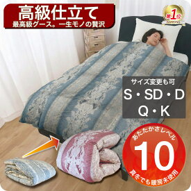 羽毛布団 打ち直し シングル 綿100％側生地 保温性に優れた構造 冬用 布団リフォーム クリーニング 丸洗 羽毛掛ふとん 羽毛ふとん 当社オリジナル 80番手サテン グース93％足し羽毛200g 工場直販 2枚を1枚に