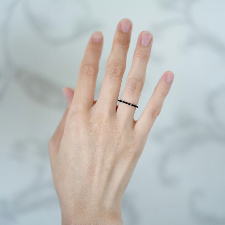 楽天市場】フルエタニティーリング ブラックダイヤモンド 0.37ct〜0.45