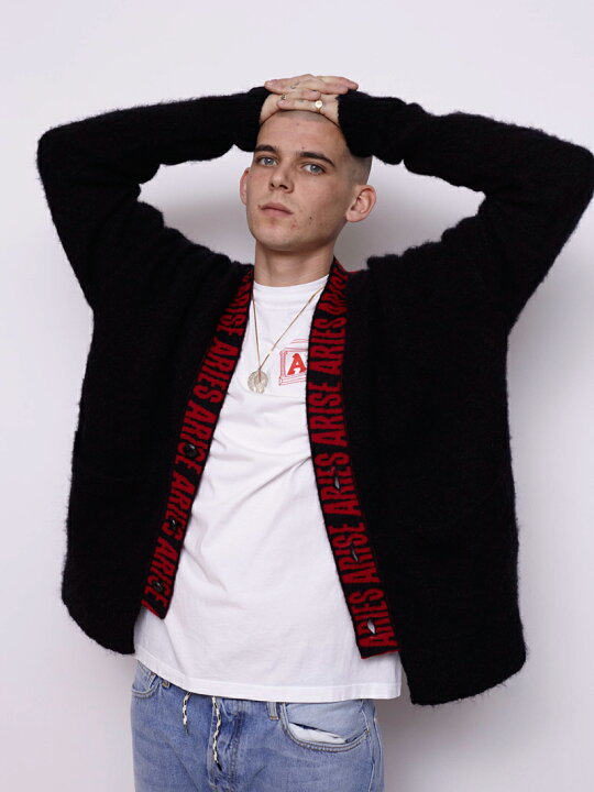 楽天市場】ARIES (アリーズ アリエス) ARIES CARDIGAN (BLACK/RED 