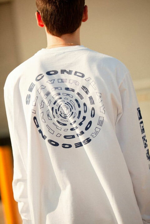 楽天市場】SECOND LAYER | SPIRAL LONG SLEEVE T-SHIRT (WHITE) 長袖 
