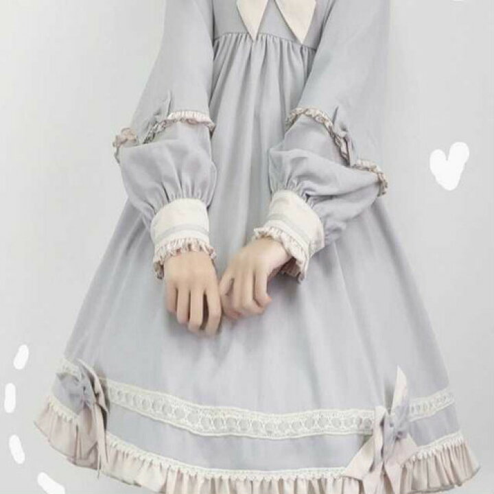 楽天市場 ロリィタ ワンピース ロリータワンピース クラシカル 長袖 ゆめかわ ワンピース ゆめかわいい 服 病みかわいい ワンピース ゴシック ワンピース ゴシック系 ゴシックファッション クラシカル ワンピース ロリータワンピース コスプレ ロリータファッション 夢