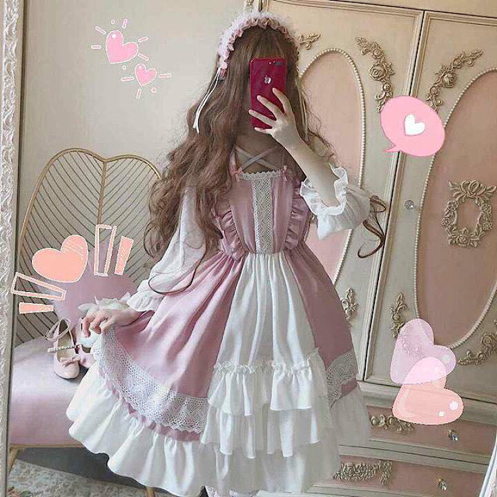 楽天市場 ゆめかわ ワンピース ゆめかわいい ワンピース クラシカル ワンピース 病みかわいい ワンピース ゴシック ワンピース ゴスロリ ワンピース ロリィタ ワンピース ロリータワンピース ロリータ ロリィタ ワンピース ロリータワンピース クラシカル 長袖 夢かわ 夢