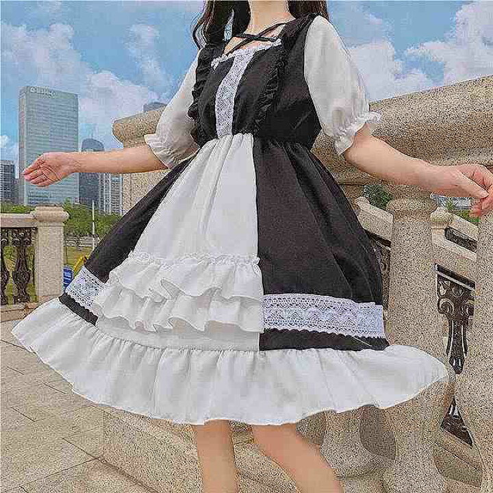 楽天市場 ゆめかわ ワンピース ゆめかわいい ワンピース クラシカル ワンピース 病みかわいい ワンピース ゴシック ワンピース ゴスロリ ワンピース ロリィタ ワンピース ロリータワンピース ロリータ ロリィタ ワンピース ロリータワンピース クラシカル 半袖 夢かわ 夢