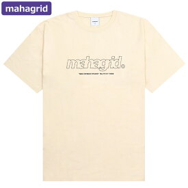 マハグリッド MAHAGRID アパレル Tシャツ THIRD LOGO TEE CREAM 半袖 レディース メンズ ユニセックス 男女兼用 韓国