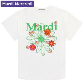 マルディメクルディ MARDI MERCREDI アパレル Tシャツ WHITE GREEN 半袖 TSHIRT FLOWERMARDI BLOSSOM 韓国 ファッション