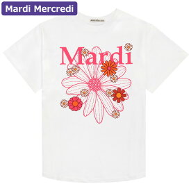マルディメクルディ MARDI MERCREDI アパレル Tシャツ HWHITE PINK 半袖 TSHIRT FLOWERMARDI BLOSSOM 韓国 ファッション