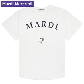 マルディメクルディ Mardi Mercredi Tシャツ TSHIRT LOGO MRCD WHITE NAVY 半袖 レディース 韓国 ファッション アパレル