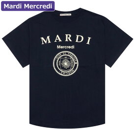 マルディメクルディ Mardi Mercredi Tシャツ TSHIRT UNIV NAVY CREAM 半袖 レディース 韓国 ファッション アパレル