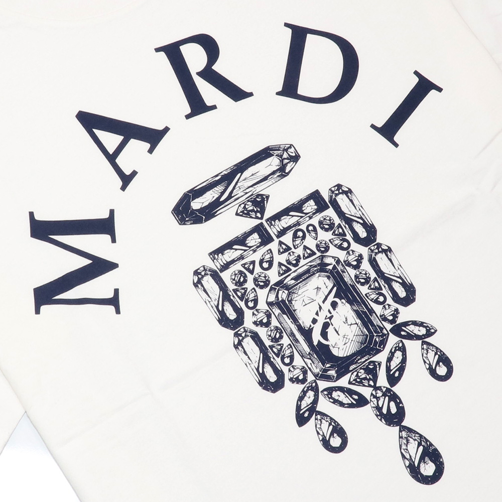 マルディメクルディ Mardi Mercredi Tシャツ TSHIRT BIJOU MARDI IVORY NAVY 半袖 レディース 韓国  ファッション アパレル | US style