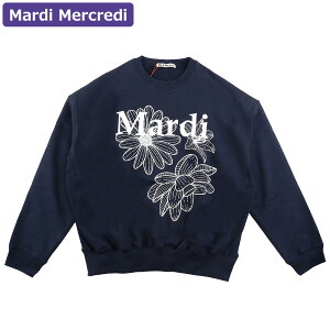 }fBNfB Mardi Mercredi XEFbg SWEATSHIRT TRIPLE FLOWER NAVY WHITE  fB[X ؍ t@bV Ap