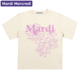 マルディメクルディ Mardi Mercredi Tシャツ SLIM TSHIRT TRIPLE FLOWER BUTTER PINKLAVENDER 半袖 レディース 韓国 ファッション アパレル スリムサイズ