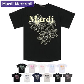 マルディメクルディ Mardi Mercredi Tシャツ TSHIRT TRIPLE FLOWER 半袖 レディース 韓国 ファッション アパレル