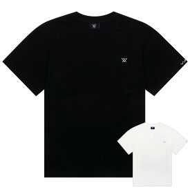 ヴィム VYM Tシャツ SIMPLE LOGO TSHIRT 半袖 レディース メンズ 男女兼用 韓国 ファッション ブランド ロゴ 黒 白