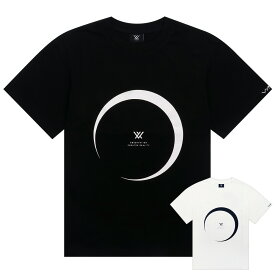ヴィム VYM Tシャツ OBSERVE AN ECLIPSE TSHIRT 半袖 レディース メンズ 男女兼用 韓国 ファッション ブランド ロゴ 黒 白