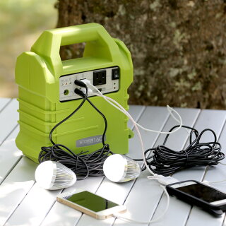 【送料無料】ポータブルソーラバッテリーエコボックス160(ソーラー電池・ソーラー蓄電池・バッテリー・ソーラーパネル・LEDライト・LED電球・防災用ソーラーバッテリー)