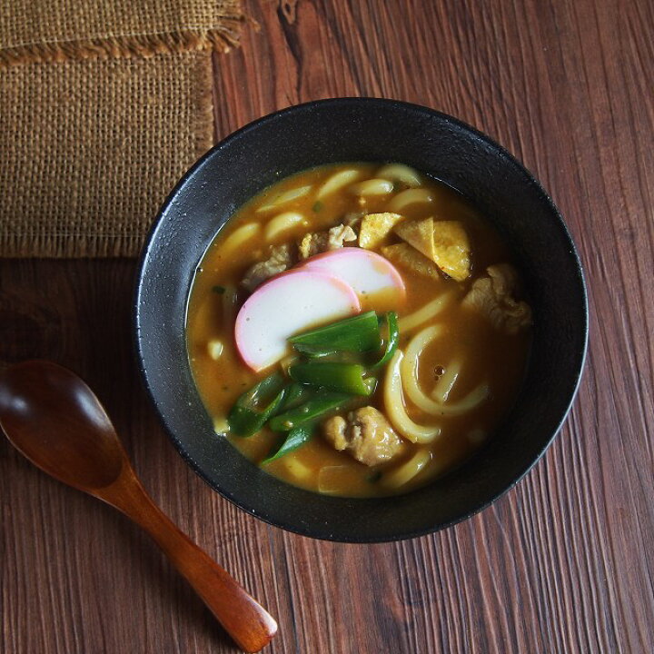 楽天市場】ブラック 黒 カレーうどん どんぶり 16.5cm スリム ラーメン 
