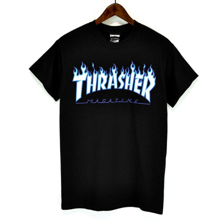 楽天市場】THRASHER(スラッシャー半袖Tシャツ)フレイムロゴTシャツ 