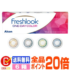 【全品ポイント20倍】【処方箋不要】 フレッシュルック デイリーズ 6箱セット ( コンタクトレンズ コンタクト 1日使い捨て ワンデー 1day 日本アルコン デイリーズ dailies 10枚 10枚 カラコン )