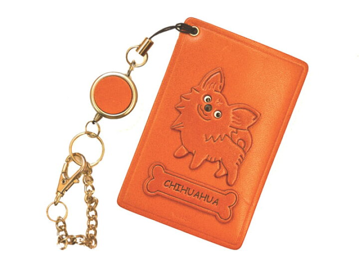 楽天市場】チワワ パスケース/定期入れ【レザー 本革 VANCA バンカ  