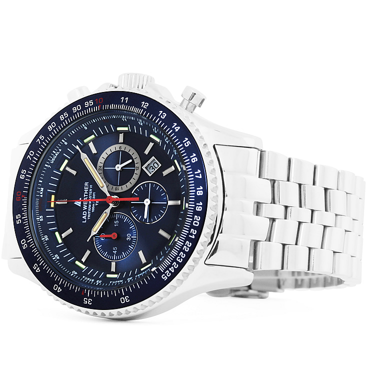 楽天市場】スイス製のトリチウム搭載 クロノグラフ 腕時計 メンズ