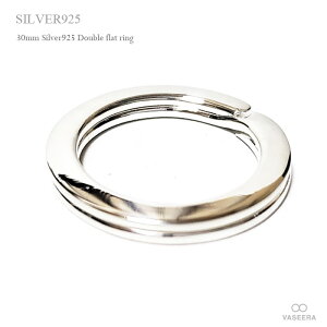 VASEERA -���@�V�[��- �V���o�[925�i���␻�j 30mm �L�[�����O ���^2�d�J�� /�t���b�g�_�u�������O �y�ۃJ��/�L�[�z���_�[�p�[�c/RING-0030�z