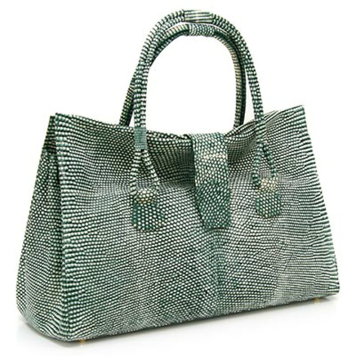 楽天市場】Santagostini Anselmo リザードハンドバッグ DM451 Verde 