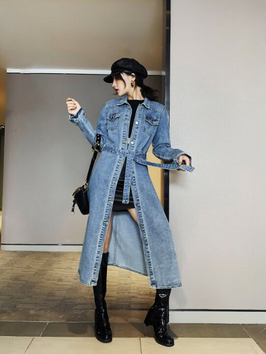 美品】オールドイングランド しっかり生地 ロングシャツワンピース 38  