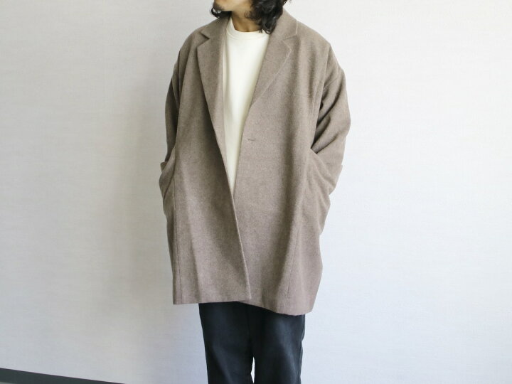 BASISBROEK EGG ウールメルトン ダブルブレスドオーバーサイズコート BASISBROEK (バージズブルック) EGG / #MEN