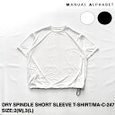 【MANUAL ALPHABET】マニュアルアルファベット DRY SPINDLE SHORT SLEEVE T-SHIRT | メンズ Tシャツ ドライ ドライTシャツ スピンドル スピンドルTシャツ クルーネック クルーネックTシャツ ショートスリーブ ショートスリーブTシャツ 半袖 半袖Tシャツ ブランド 日本製