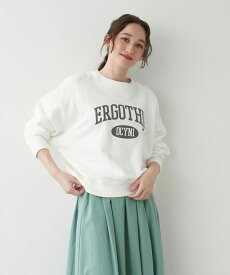 【MICA&DEAL】マイカアンドディール "ERGOTHIO" LOGO PRINT SWEAT PULLOVER | レディース スウェット レディーススウェット クルーネック クルーネックスウェット ロゴ ロゴスウェット プルオーバー プルオーバースウェット スウェットシャツ 裏毛 裏毛スウェット カジュアル