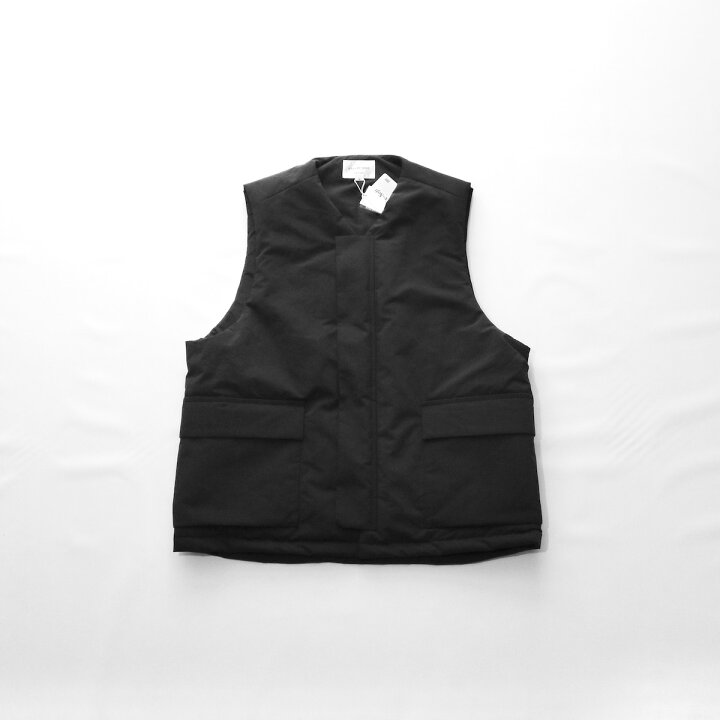 25SS STILL BY HAND クルーネック ベスト ジレ ミリタリー