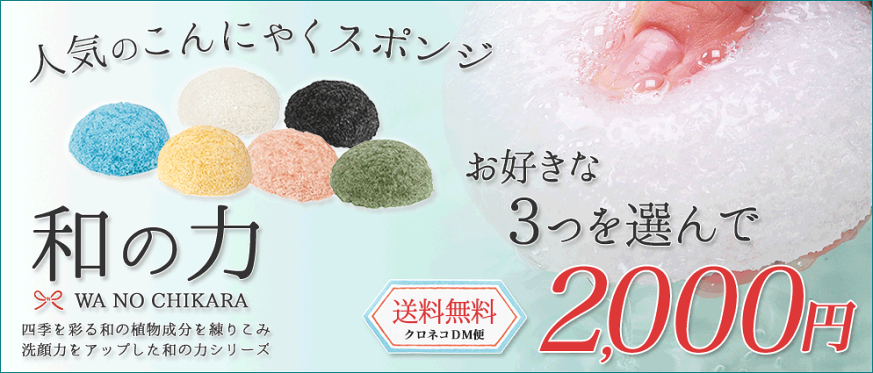 lilicoも絶賛のこんにゃくスポンジ