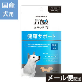公式 おやつサプリ 犬用 健康サポート 80g 【Vet's Labo】犬 おやつ サプリメント 健康 目の健康 食べやすい 与えやすい 幼犬 パピー 成犬 シニア 小型犬 中型犬 大型犬 国産 獣医師開発 メール便配送