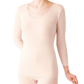 [マラソン最大10倍 ] 薄手 インナー 8分袖 ランジュ レディース M L / 薄い 薄手 夏 夏用 コットン配合 女性用 吸汗速乾 インナー レディース 蒸れにくい 日本製 敏感 敏感肌 薄い 軽い 暖かい 防寒 生地 袖 サラ 脇汗 快適 メディロン 速乾 重ね着 長袖 レース 8 分袖