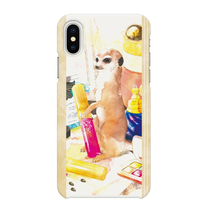 楽天市場 Iphone Xs X 用 スマホケース ちいさなプリンセス ミーアキャット グッズ 動物 オシャレ 人気 水彩 パステル Noa イラスト 可愛い Vidamall 楽天市場店