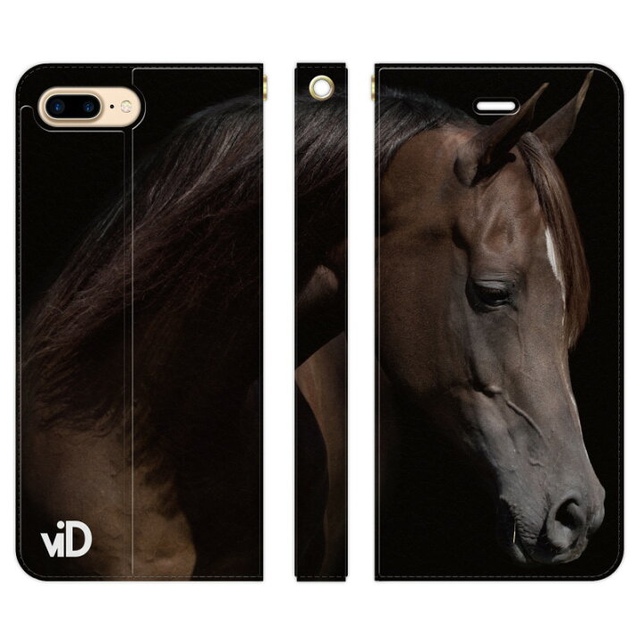 楽天市場 ベルトなし Iphone Plus系 8 7 6s 6 用スマホケース 手帳型 サラブレッド E 競馬 競走馬 乗馬 カッコいい 馬 Vidamall 楽天市場店