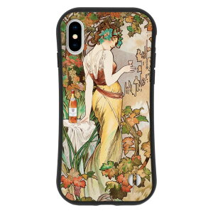y󂠂z ݌ɏ  iPhone XS/X ϏՌ TPU ObvP[X ~V RjbN rXL[   Alphonse MUCHA ŉ gOt [X l  Ԃт  ԕ A[ k[{[ 