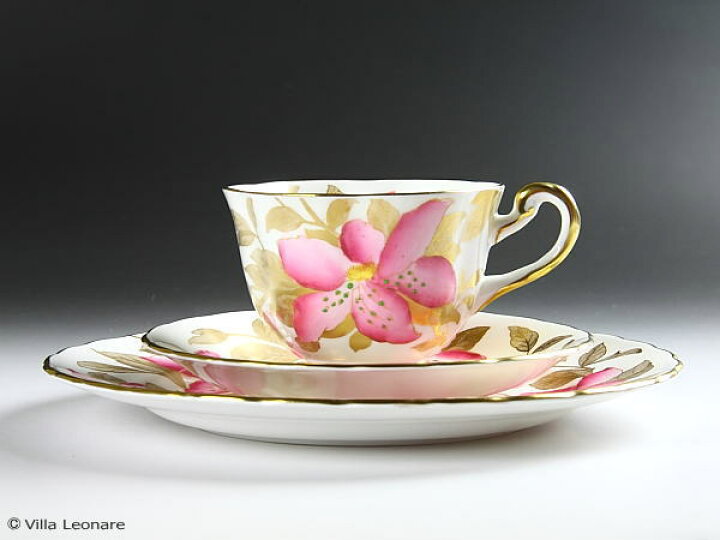 楽天市場】【ロイヤル チェルシー】ピンクの花＆金彩葉模様 カップ 