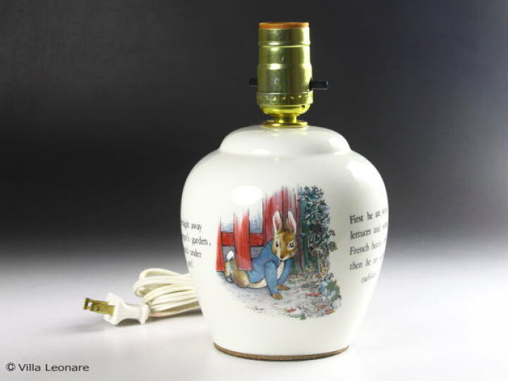 楽天市場】【ウエッジウッド】ピーターラビット 電気ランプスタンド 